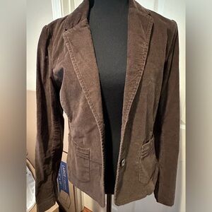 Women’s Vintage Brown Corduroy Old Navy Blazer Medium